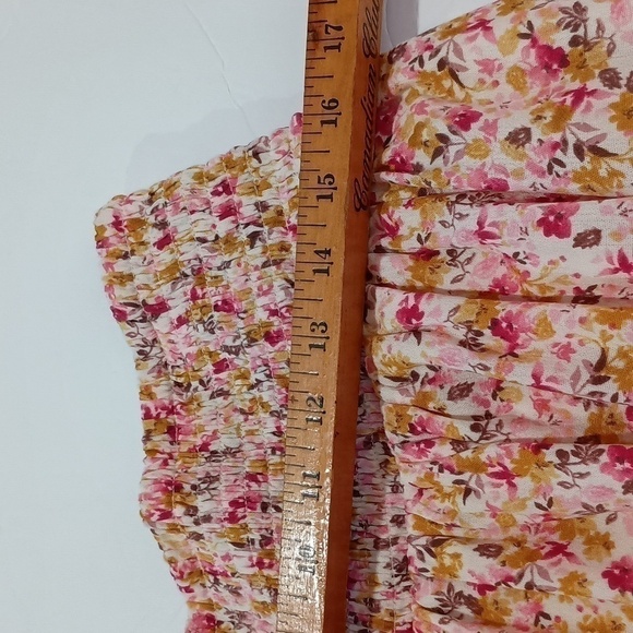 Torrid NWT Floral Elastic Waist Tea Length Skirt Size 2 equivalent to an 18-20 - Picture 12 of 12